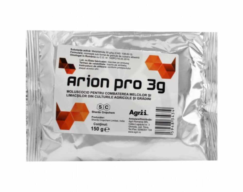 Moluscocid Arion Pro 3G 150 gr