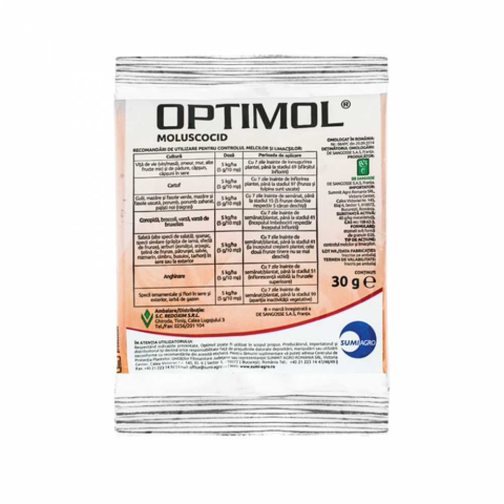 Moluscocid Optimol 30 grame