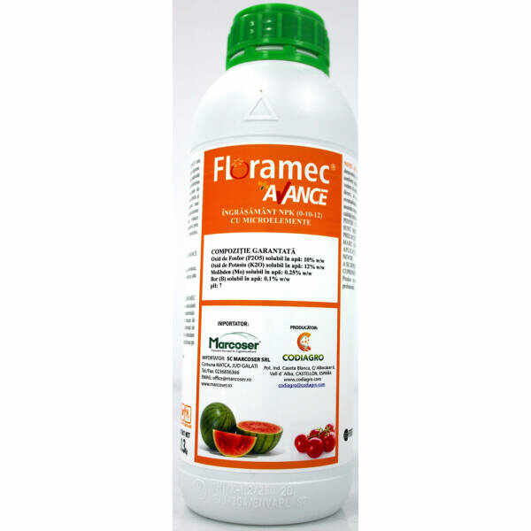 Floramec Avalanche 1L stimulator de inflorire lichid, radicular/ foliar, cu microelemente, Codiagro
