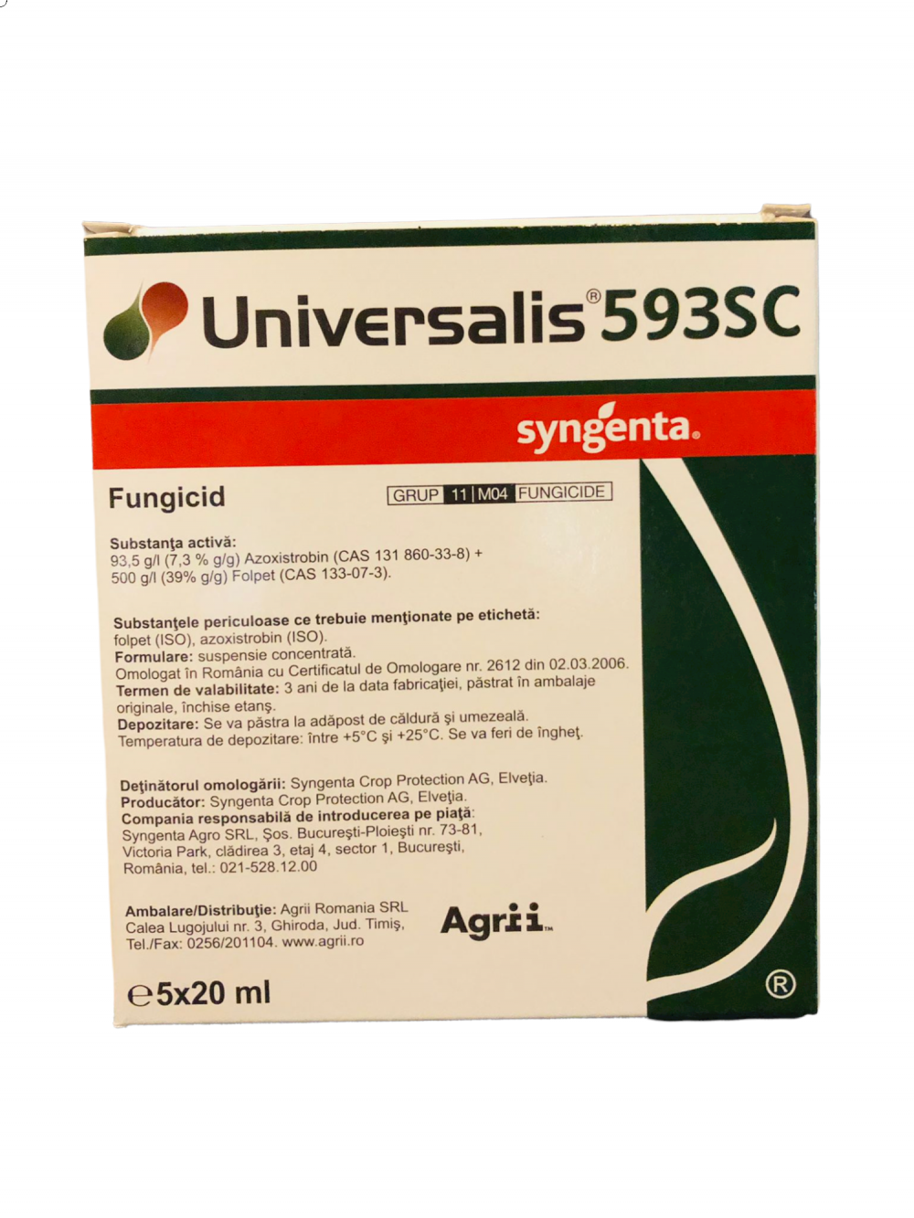 Fungicid Universalis 593 SC 5 x 20 ml