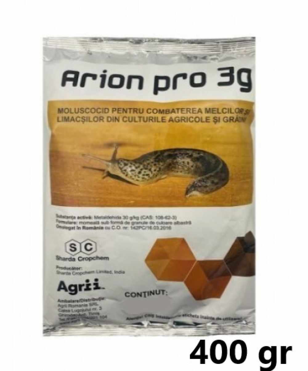 Moluscocid Arion Pro 3G 400 gr